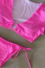 Barbie Pink Twist Ring Bikini