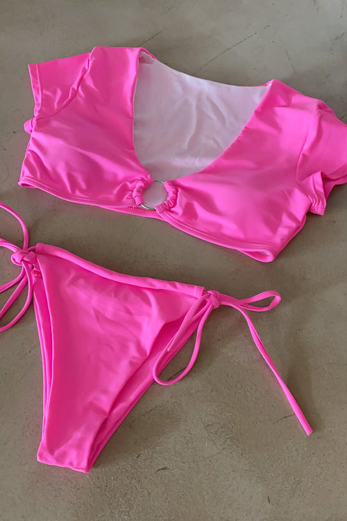Barbie Pink Twist Ring Bikini