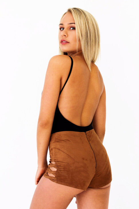 Suede Booty Shorts
