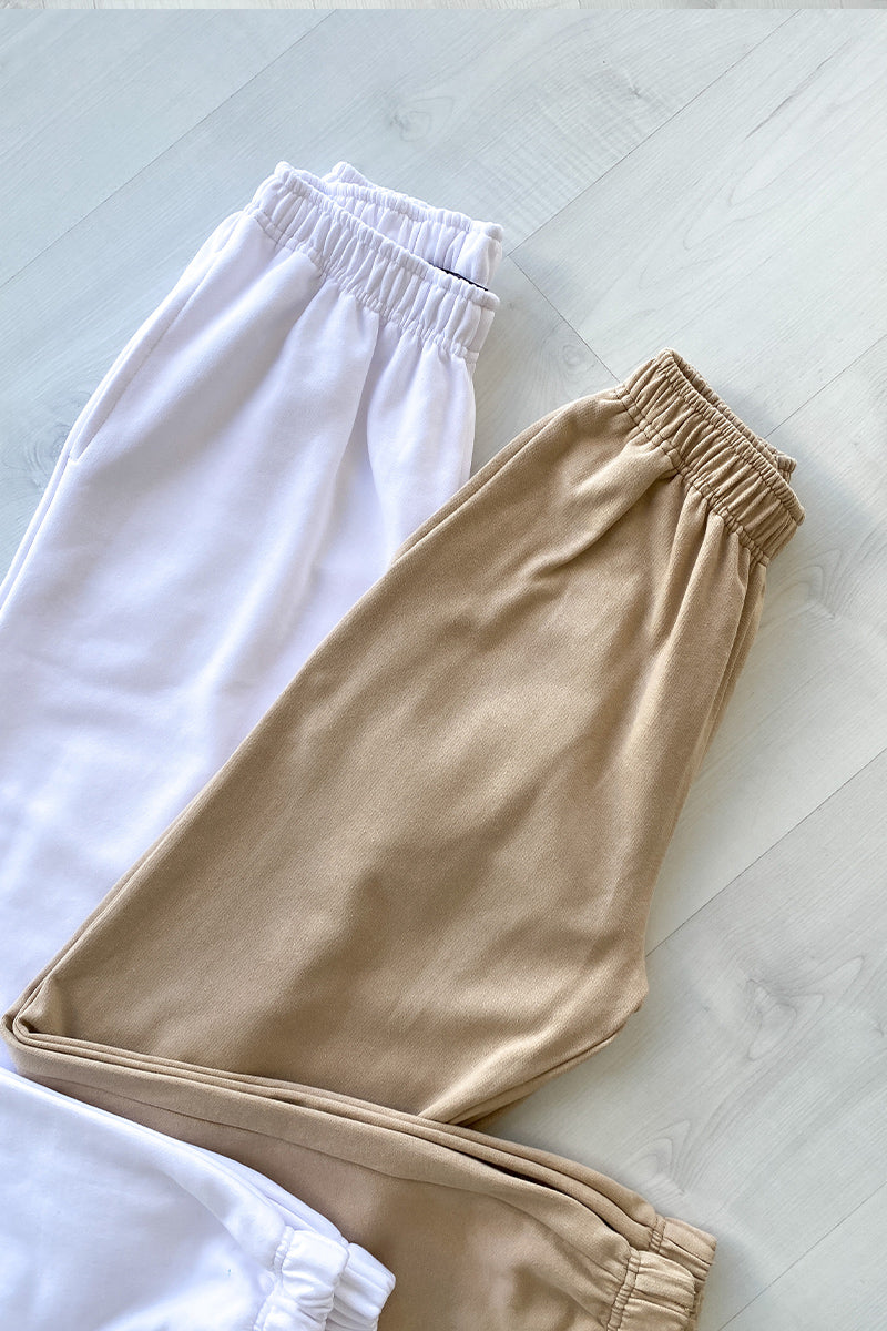 Nude Cropped Lounge Jogger Top